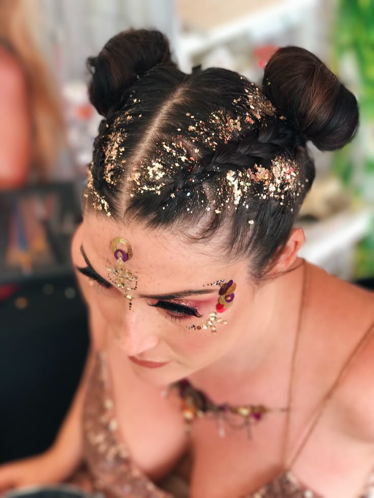 Braid & Glitter Party