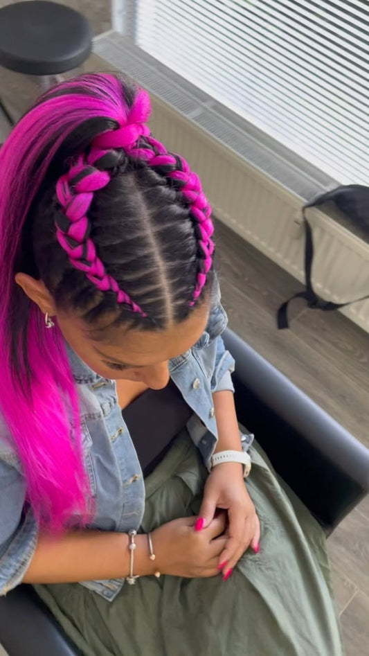 (1) Ponytail (2) Dutch