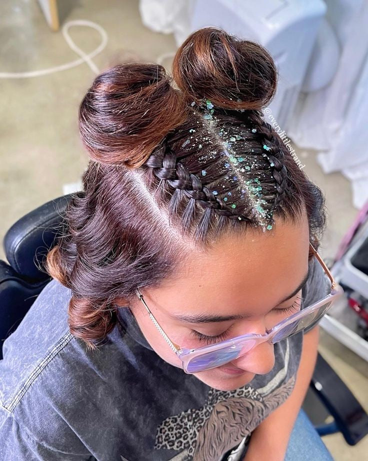Braid & Glitter Party