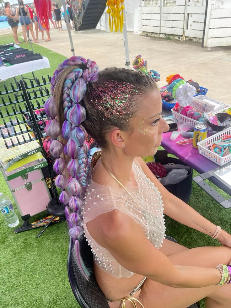 Braid & Glitter Party